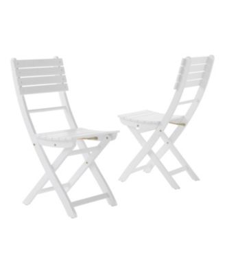 Streamdale Acacia Wood Folding Dining Chairs for Backyard Hosting