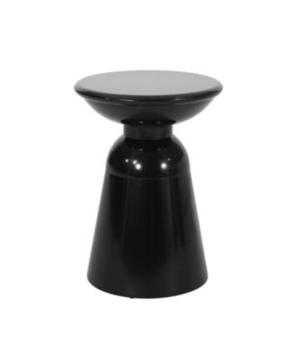 Chic Circular Side Table with Pedestal Base
