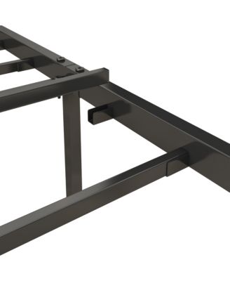 Queen Bed Frame with Charging Station and Upholstered Headboard