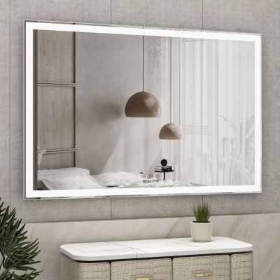 Oversized LED Bathroom Mirror with 3 Color Modes