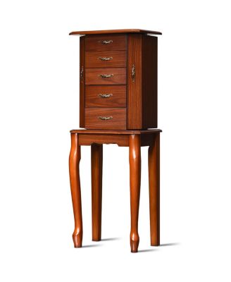 Large Storage Capacity Jewelry Cabinet with 5 Drawers