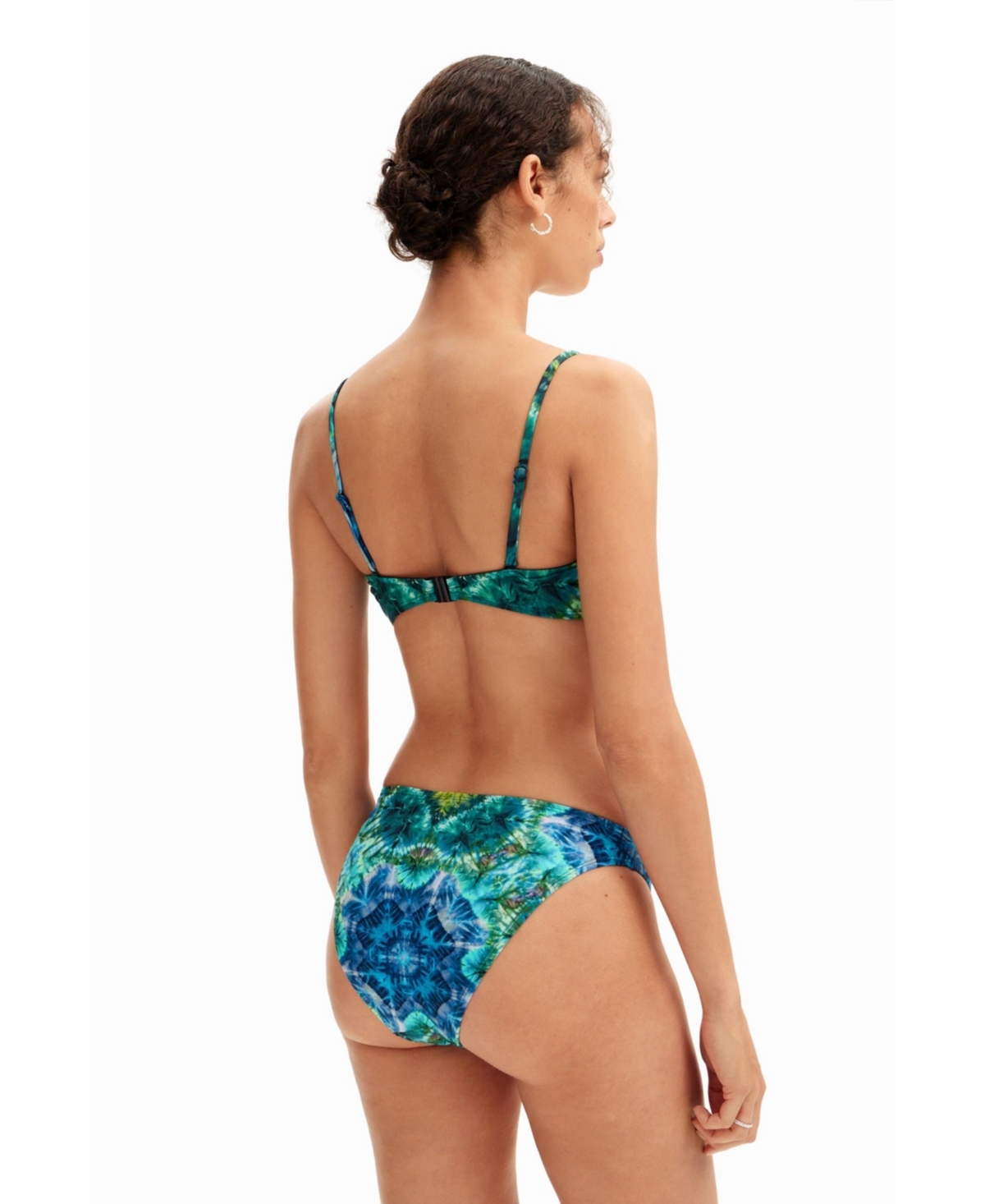 Desigual Women's Tie-dye bandeau bikini