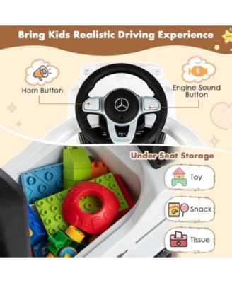 3-In-1 Kids Ride on Mercedes Benz G350 Push Car with Canopy