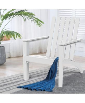 Outdoor Patio Acacia Wood Adirondack Lounge Armchair