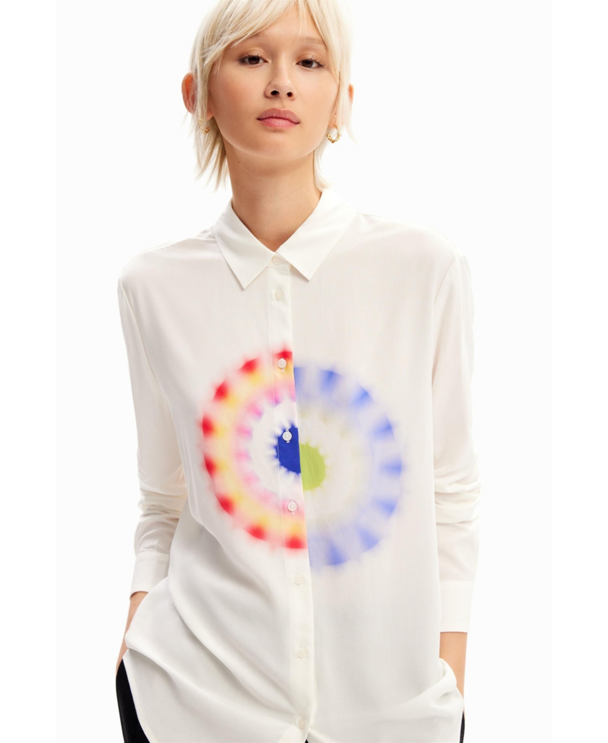 Desigual Women's Geometric viscose shirt