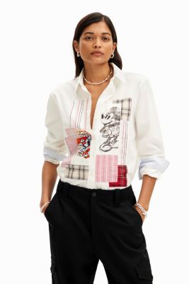mickey dress shirt Amazon.com: Disney Woman's Mickey Mouse Minnie and Friends Pluto All-Over  Print Button-Up Long-Sleeve Adult Collared Shirt (1X Plus) : Clothing,  Shoes & Jewelry