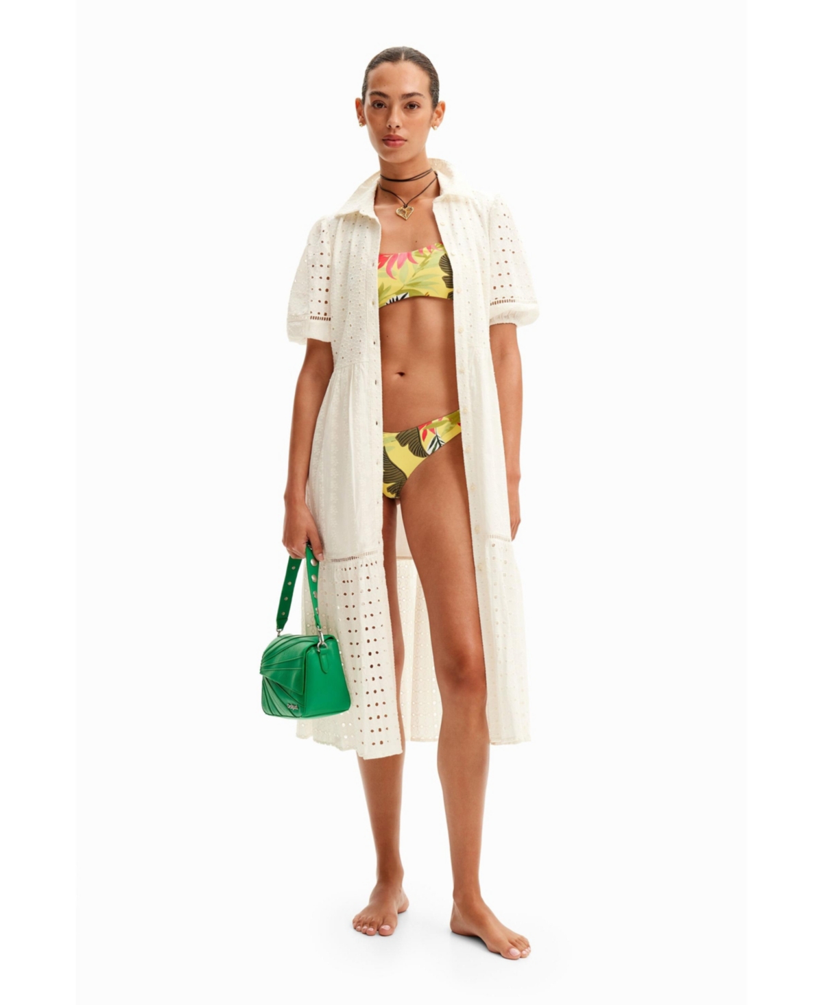 Desigual Women's Tropical bandeau bikini