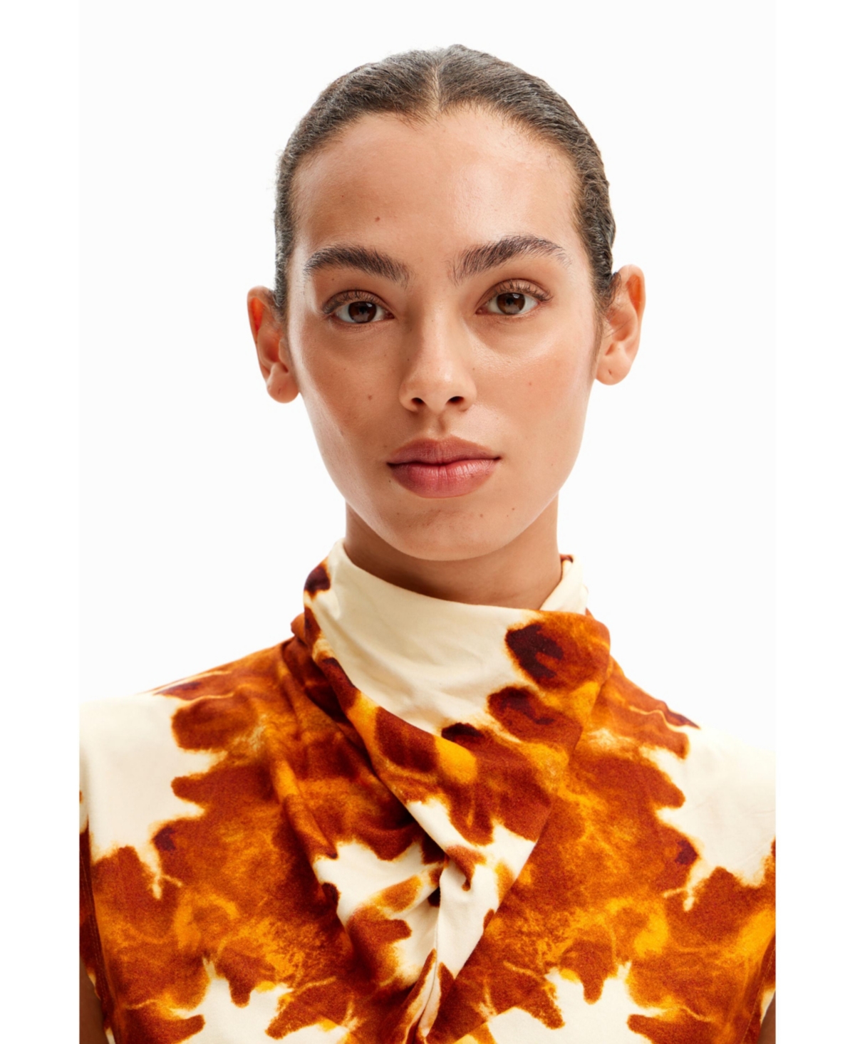 Desigual Women's Tie-dye draped T-shirt
