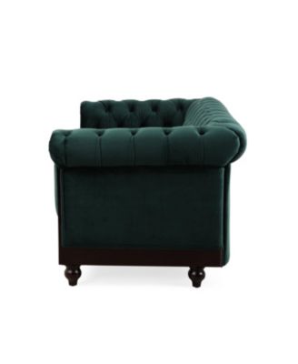 59" Velvet Loveseat Sturdy Pine Frame, Luxurious Comfort
