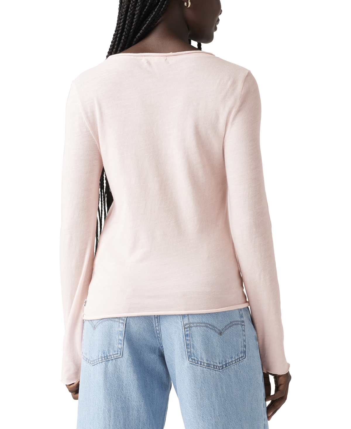 Levi's Women's Cotton Lightweight Slub Long-Sleeve Top