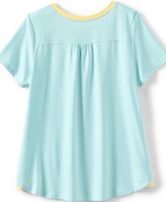 Big Girls Plus Short Sleeve Active Curved Hem Tee