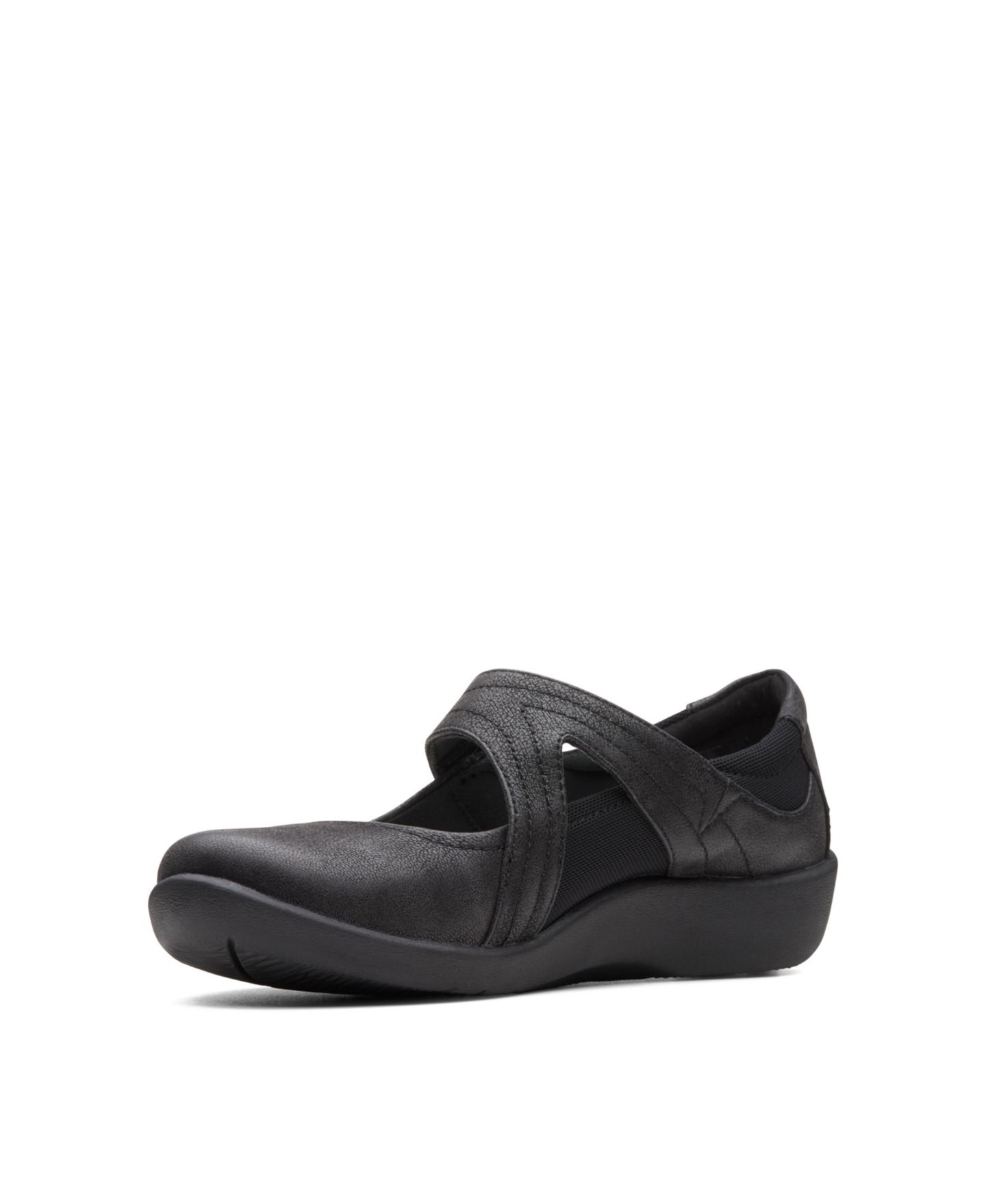 Обувь Clarks Women's Cloudsteppers Sillian Bella Shoes, цвет: Чёрный нубуковый — фото 5