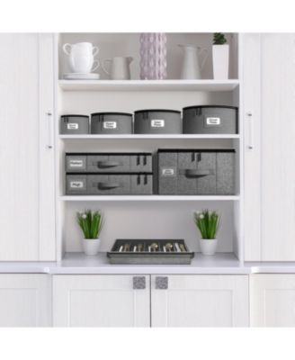 8 Piece Hard Shell Dinnerware Storage Cases - for Dinnerware, Mugs, Cups