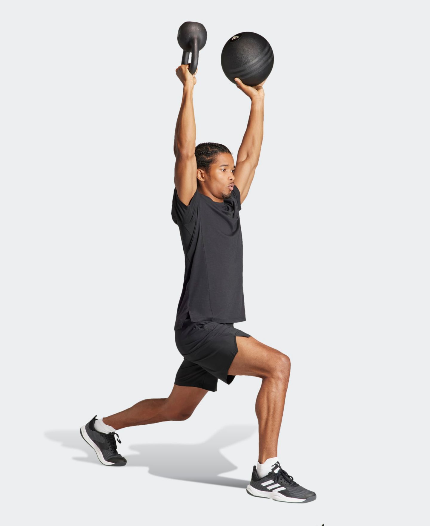Мужская футболка adidas Designed for Training Workout, цвет: Чёрный — фото 2