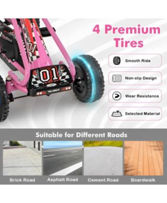 4 Wheel Pedal Powered Ride On Car with Adjustable Seat