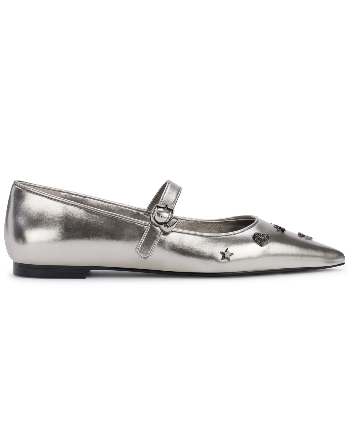 Karl Lagerfeld Paris Women's Veyda Embellished Mary Jane Flats