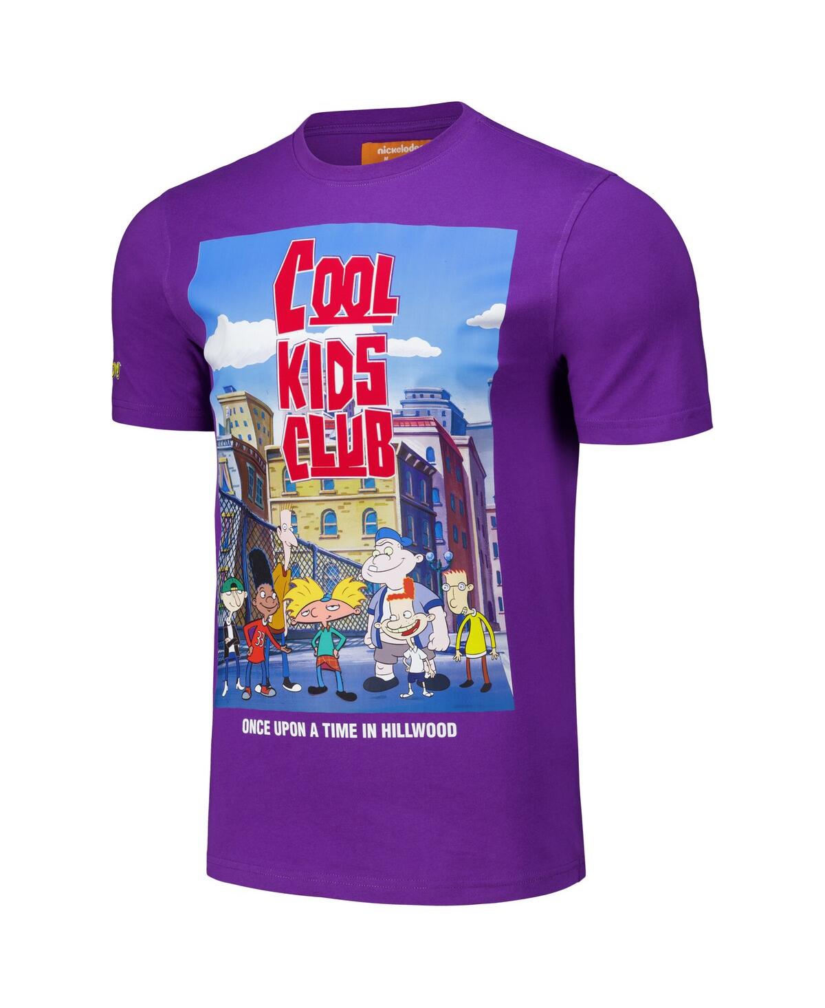 Freeze Max Men'sHey Arnold Cool Kids Club Regular Fit T-Shirt - Purple