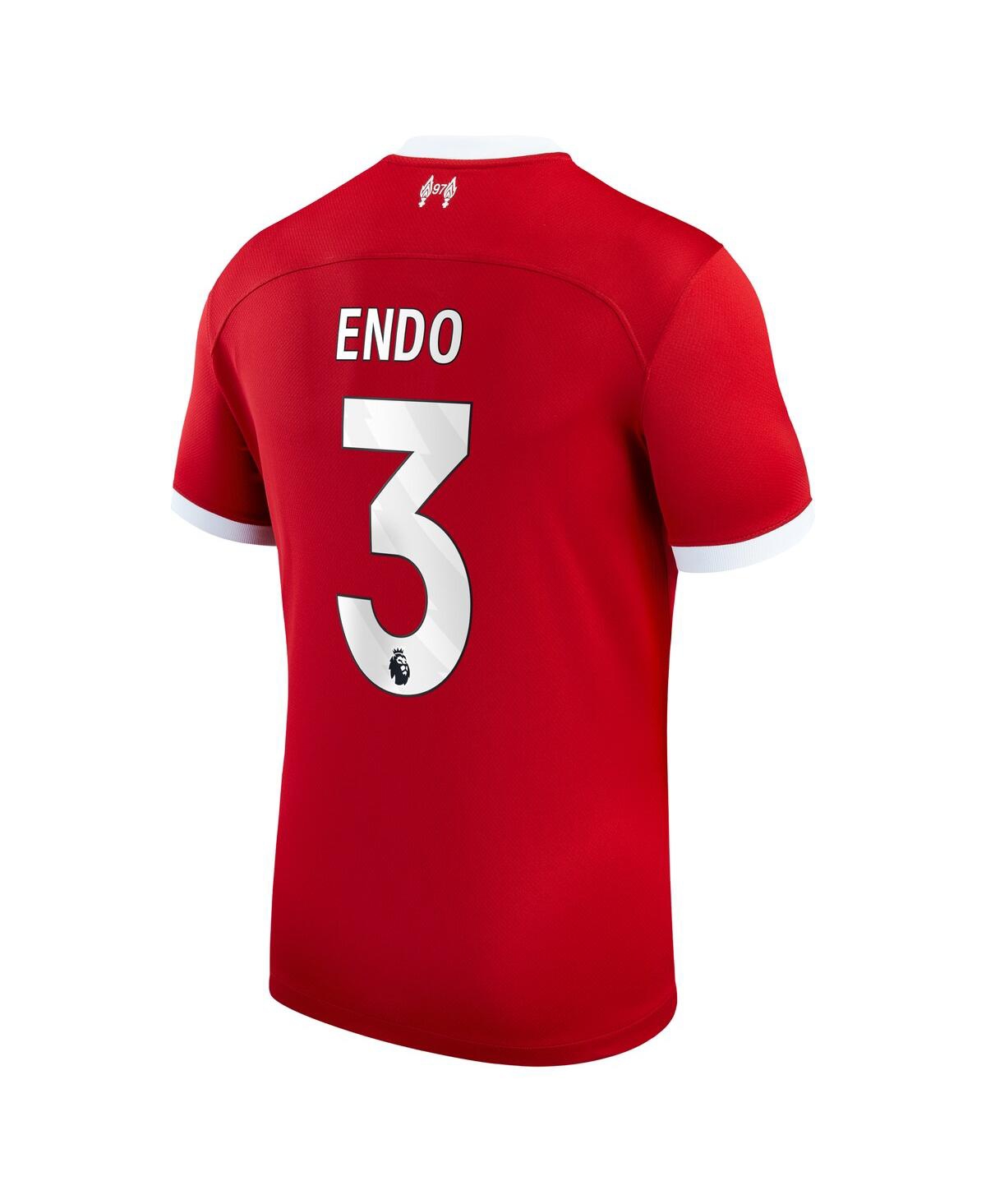 Nike Men's Wataru EndoLiverpool 2023/24 Home Stadium Replica Player Jersey - Red