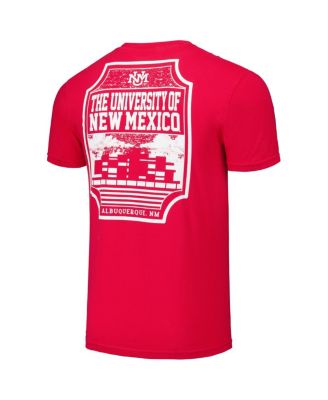 Men's Cherry New Mexico Lobos Logo Campus Icon T-Shirt