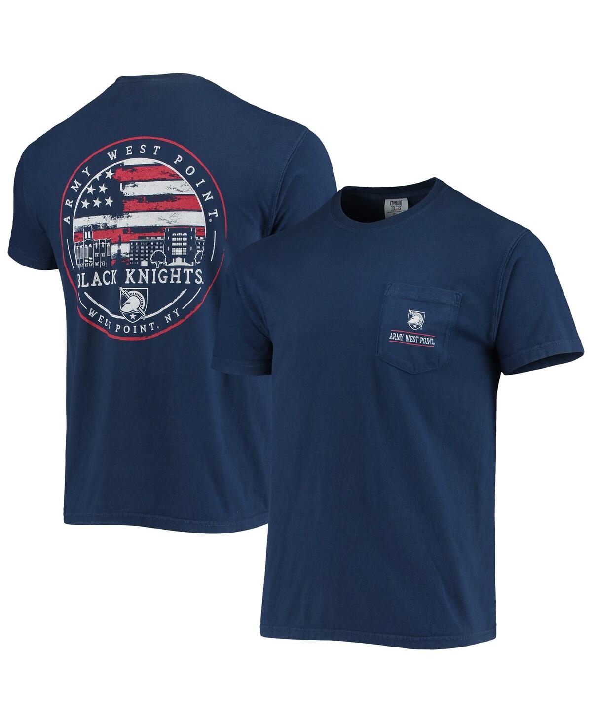 Image One Men's Navy Army Black Knights Campus Americana T-shirt In Navy