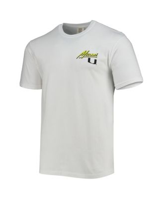 Men's White Miami Hurricanes Miami Vice Est. Comfort Color T-Shirt