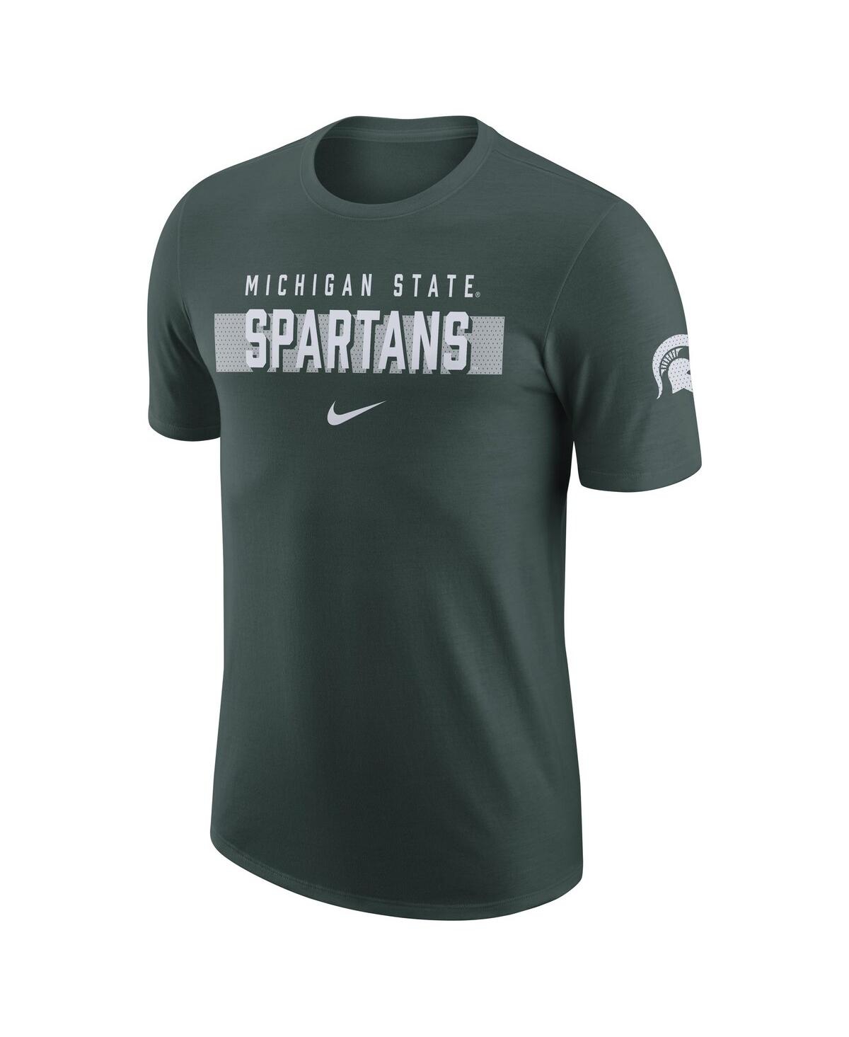 Nike Men'sMichigan State Spartans Campus Gametime T-Shirt - Green