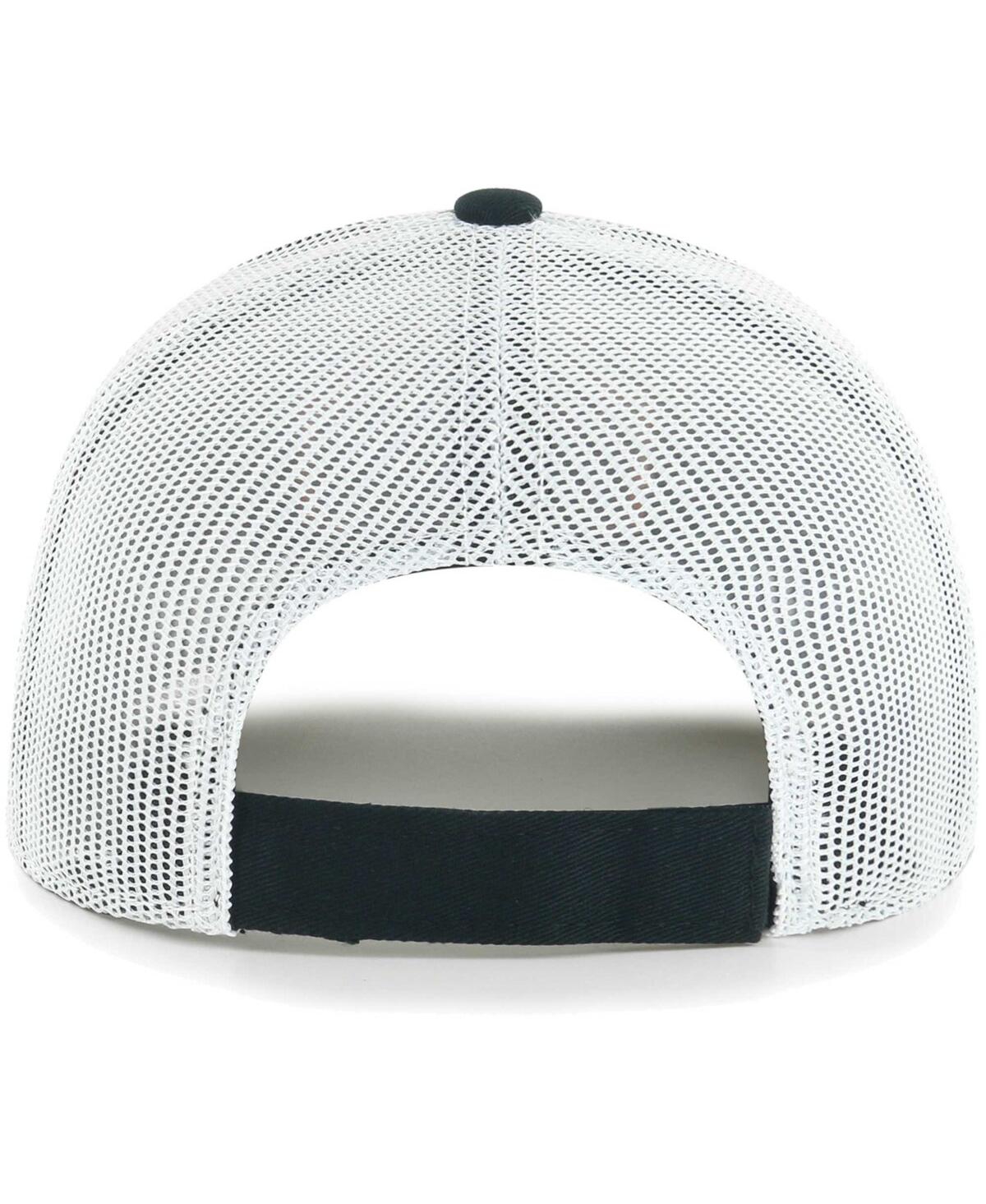 '47 Brand Big Boys and GirlsWhite Carolina Panthers Scramble Adjustable Trucker Hat - Black, White