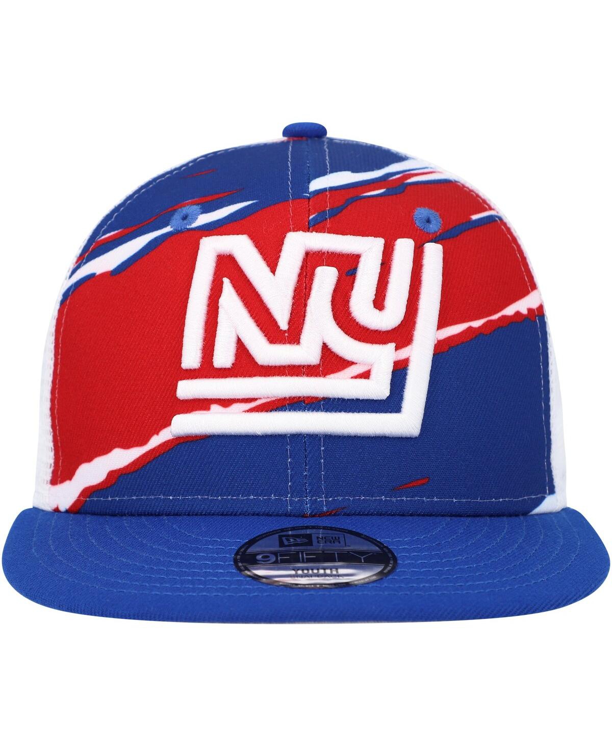 New Era Big Boys And Girls Royal New York Giants Tear 9fifty Snapback Hat In Royal,white