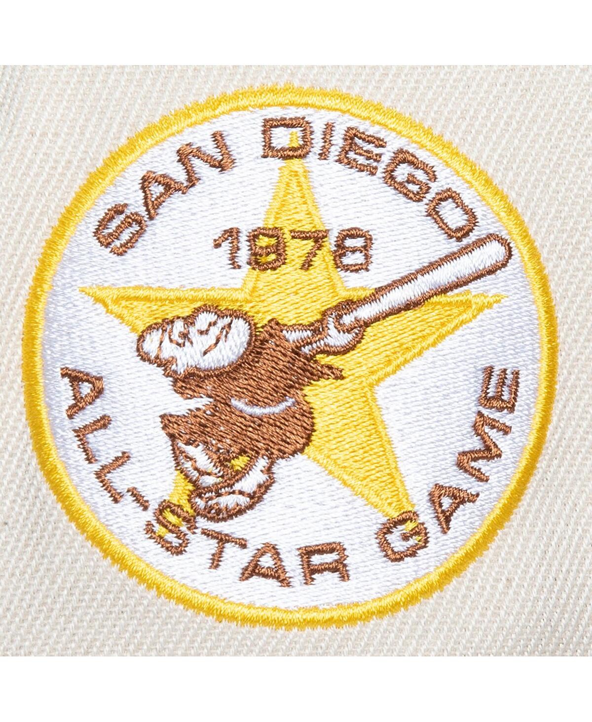 Mitchell & Ness Men's Cream San Diego Padres Cooperstown Collection Speed Zone Snapback Hat In Cream