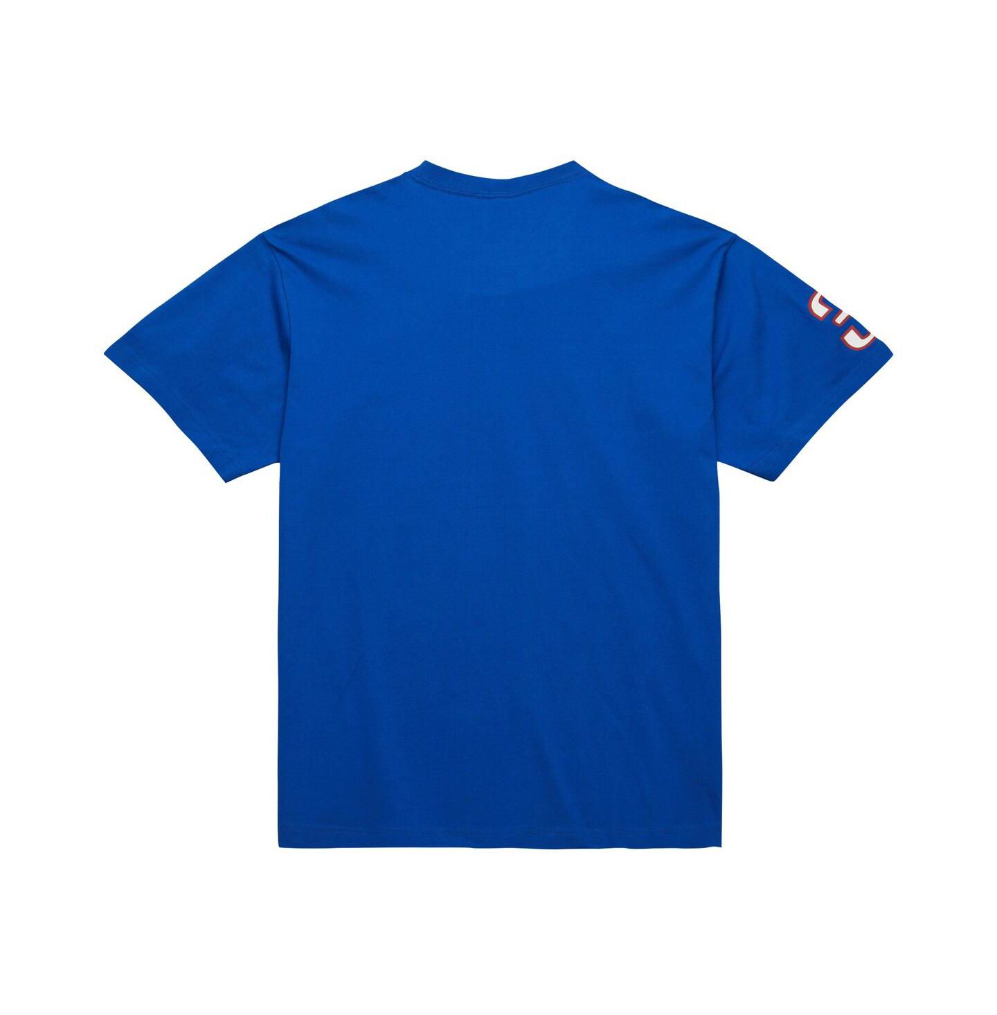 Мужская футболка Mitchell & Ness Allen Iverson Royal Philadelphia 76ers Premium Nickname — фото 3
