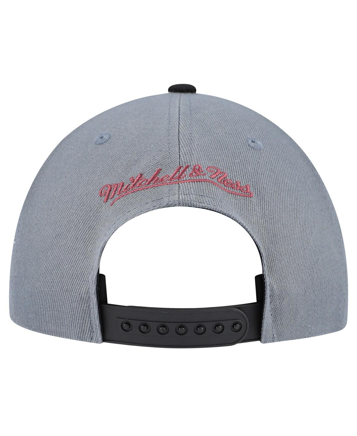 Mitchell & Ness Men's Gray/black Chicago Bulls Core Snapback Hat In Gray,black