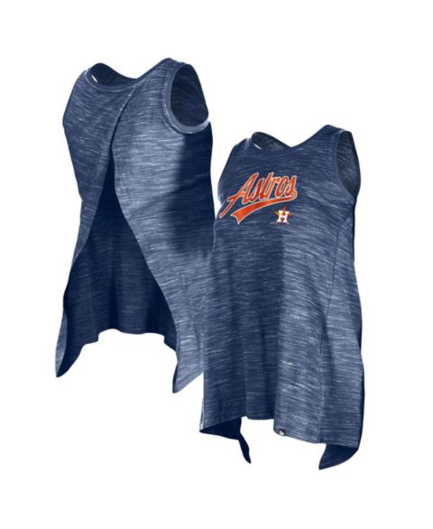 Женский топ New Era Navy Houston Astros Space-Dye Active