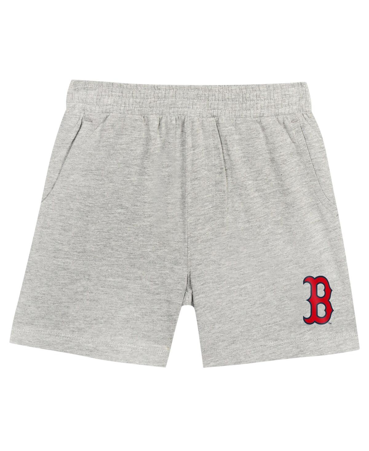 Outerstuff ToddlerGray Boston Red Sox Bases Loaded T-Shirt Shorts Set - Navy, Gray