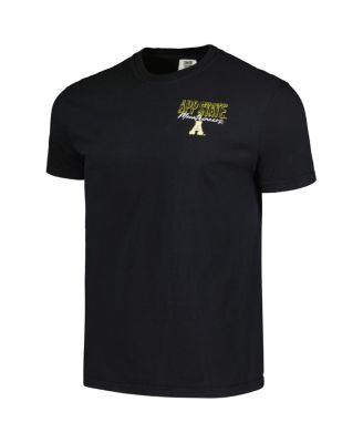 Men's Black Appalachian State Mountaineers Hyperlocal Comfort Colors T-Shirt