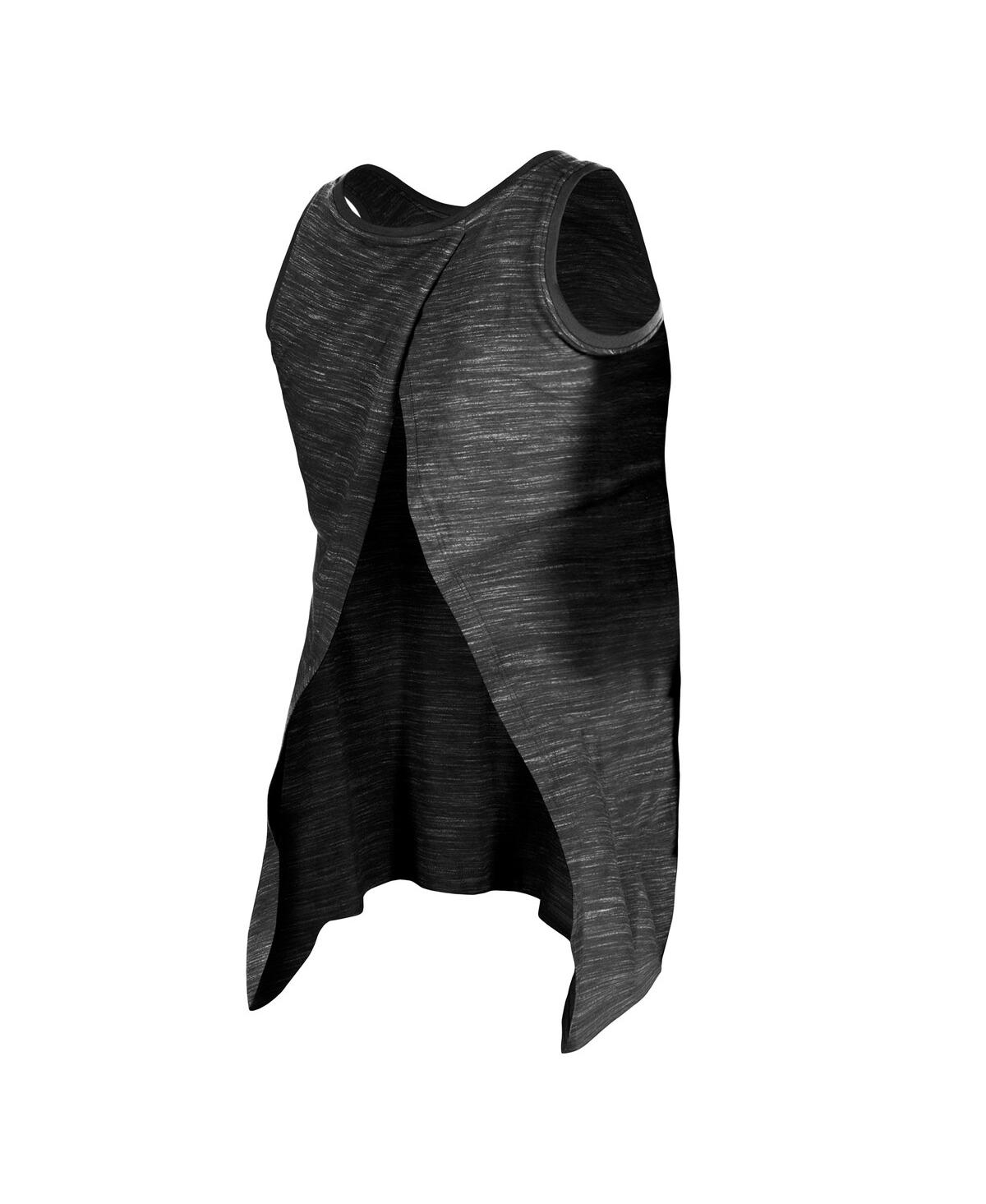 Shop New Era Women's Black Las Vegas Raiders Plus Size Space Dye Active Tank Top