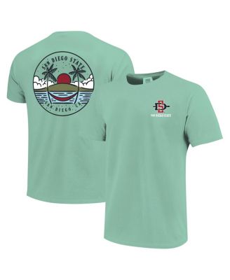 Men's and Women's Light Green San Diego State Aztecs Scenic Comfort Colors T-Shirt