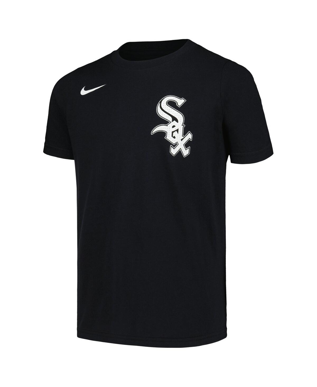 Nike Big Boys And Girls Yoan Moncada Black Chicago White Sox Home Player Name Number T-shirt In Black