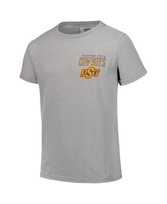 Big Boys and Girls Gray Oklahoma State Cowboys Hyperlocal Comfort Colors T-Shirt