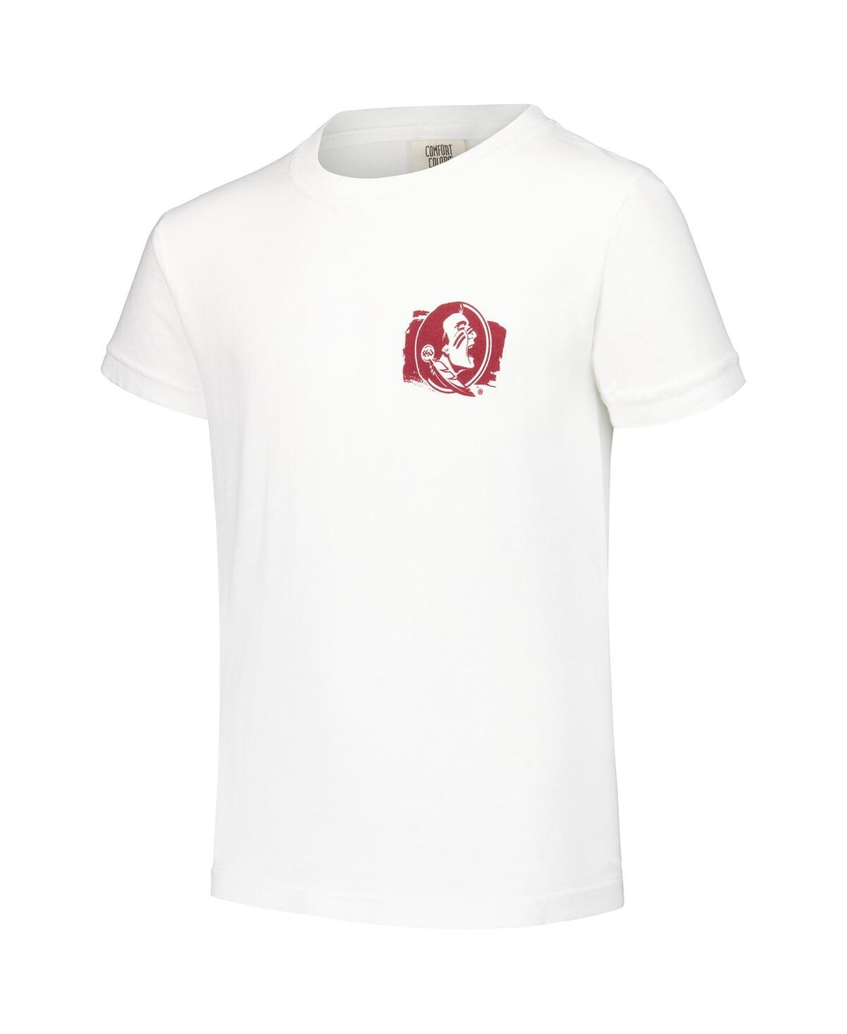 Image One Big Boys and GirlsFlorida State Seminoles Hyperlocal Comfort Colors T-Shirt - White
