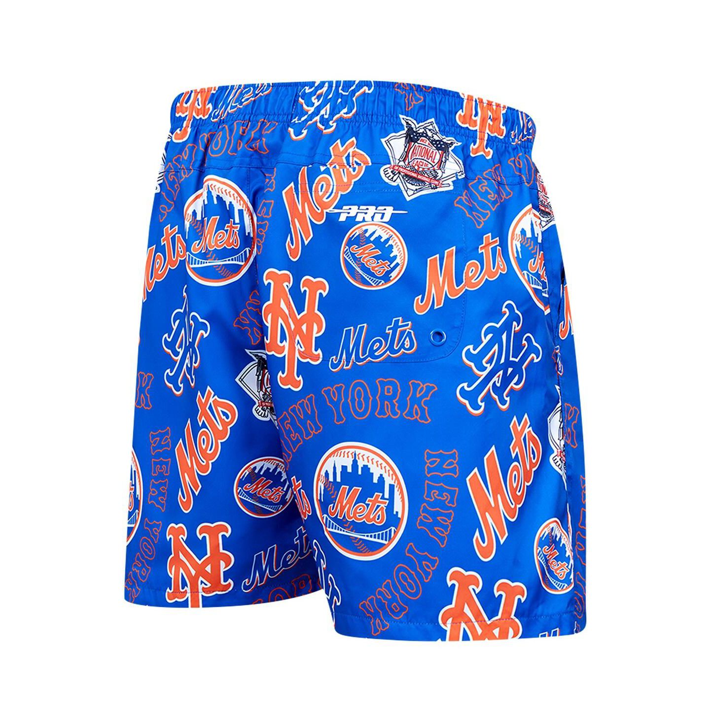 Мужские шорты Pro Standard Royal New York Mets Toss Logo Woven — фото 2
