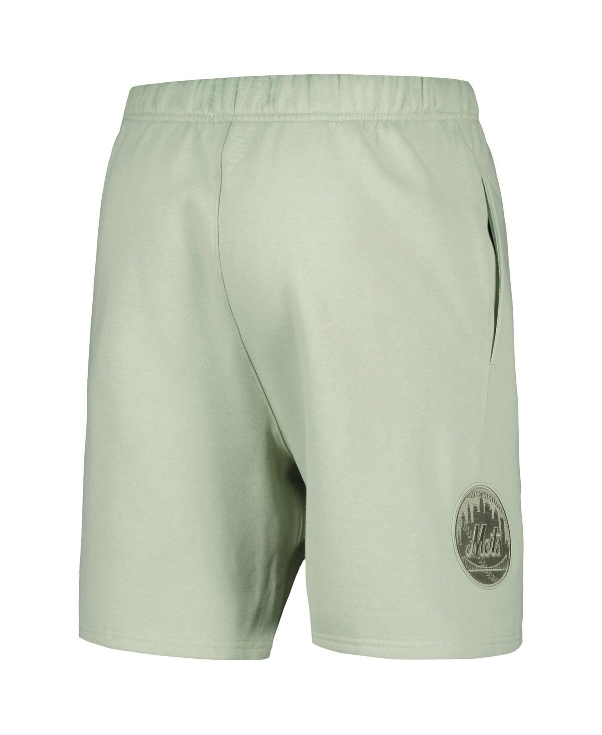 Pro Standard Men'sNew York Mets Neutral Fleece Shorts - Light Green