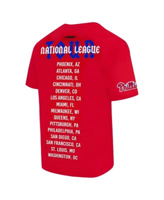 Men's Red Philadelphia Phillies Oversized City Tour T-Shirt