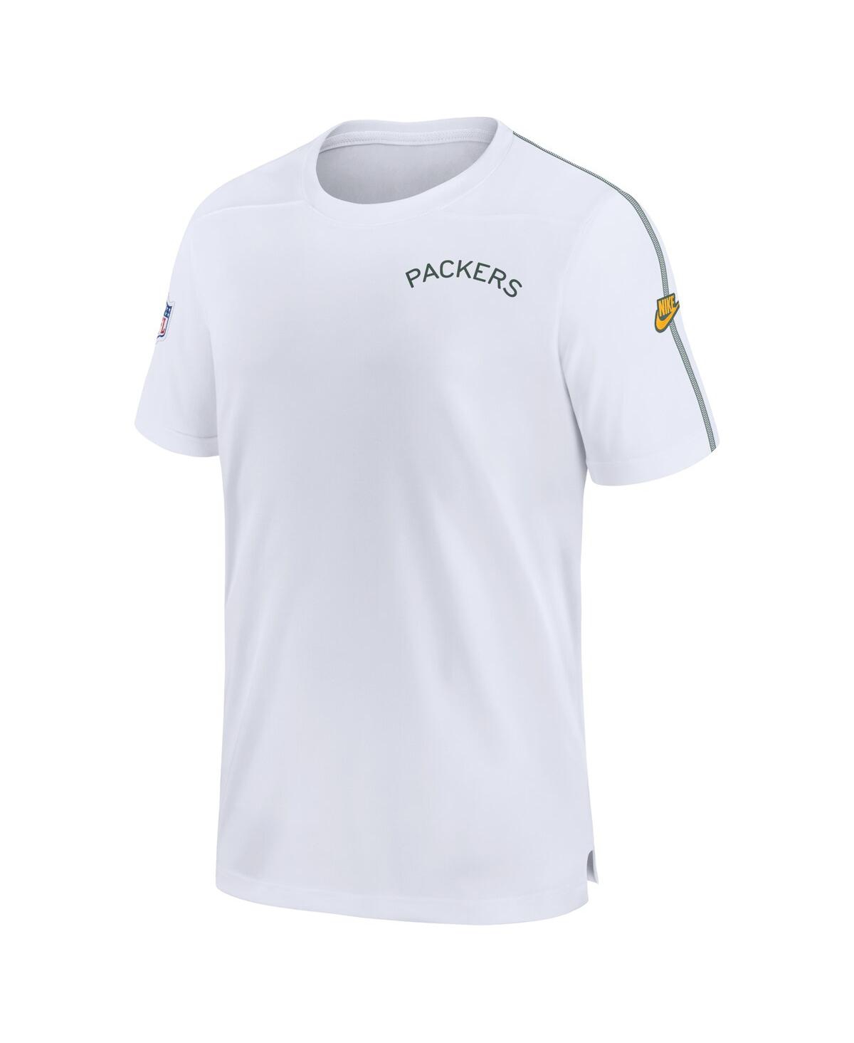 Nike Men'sGreen Bay Packers Sideline Alternate Logo Coach Performance Top - White