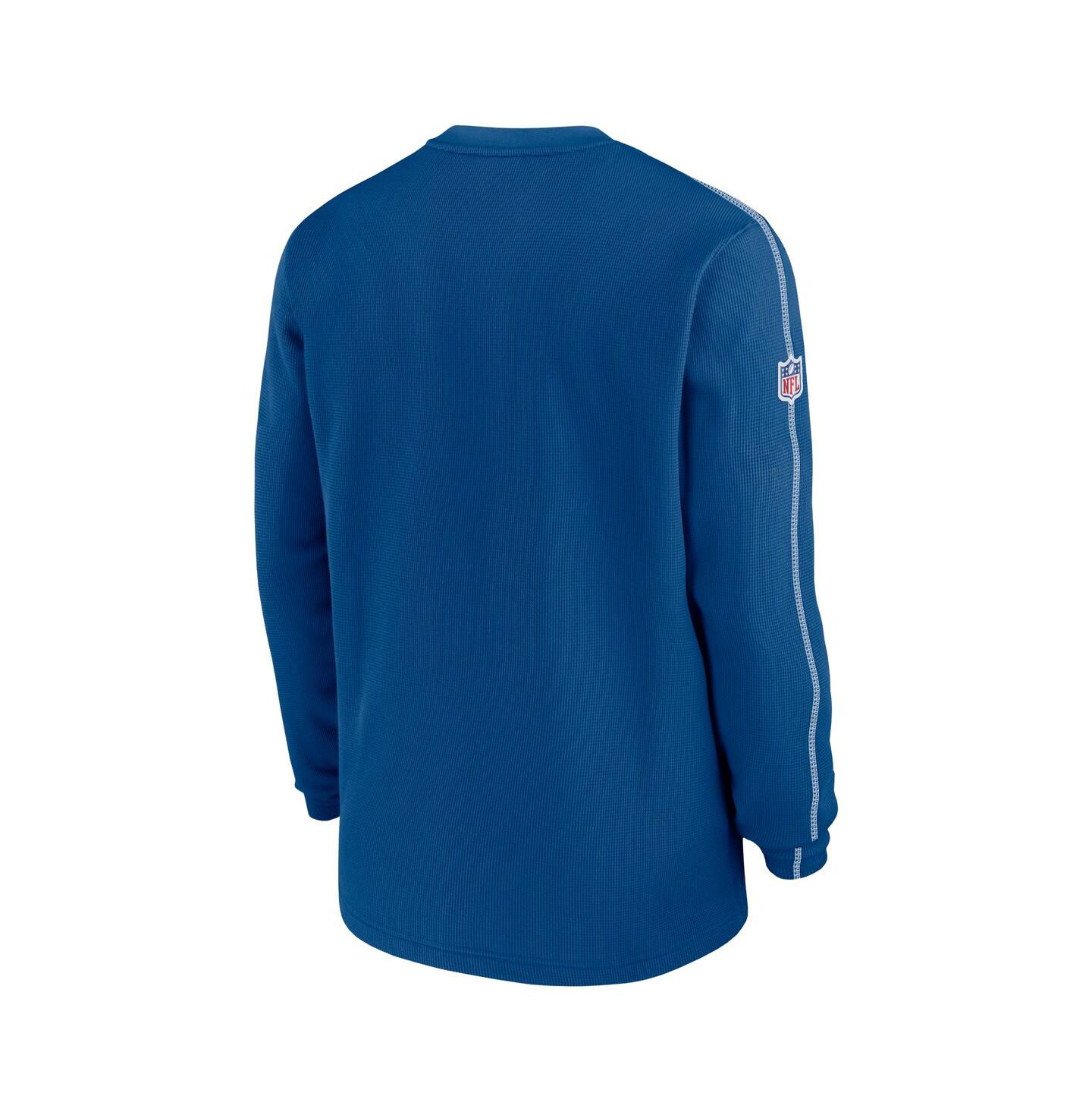 Мужская футболка Nike Royal Indianapolis Colts Alternate Logo Coach Long Sleeve — фото 2
