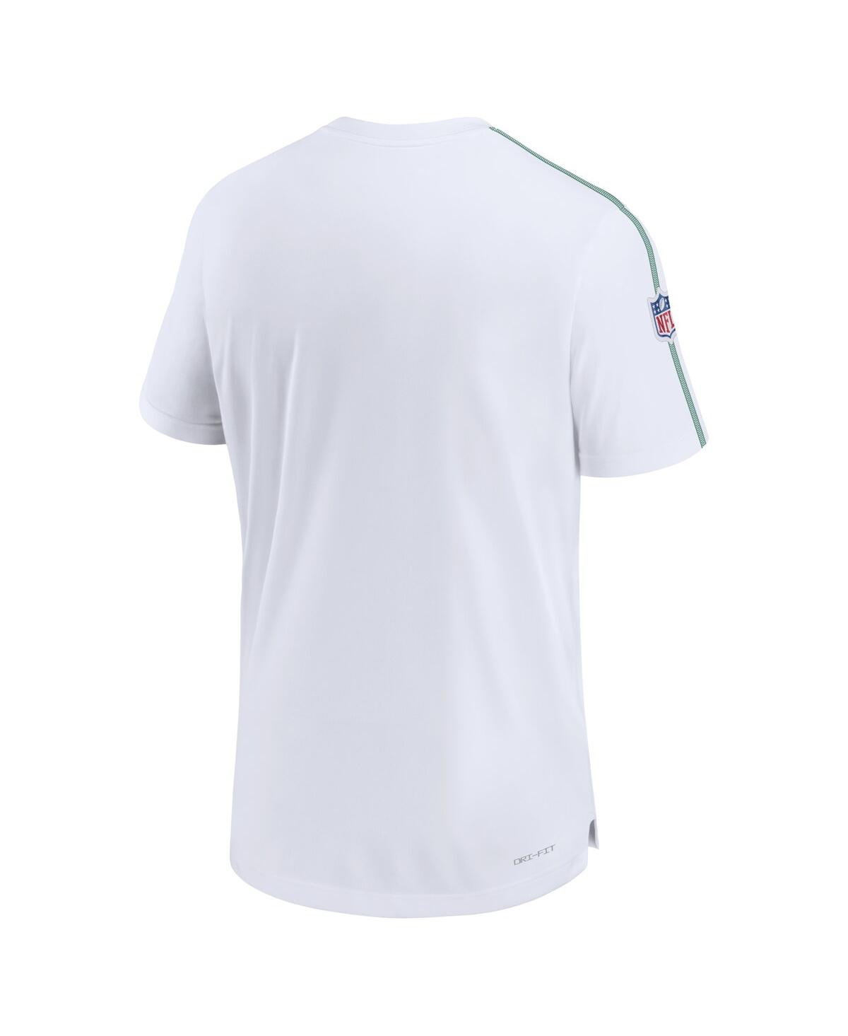 Nike Men'sPhiladelphia Eagles Sideline Alternate Logo Coach Performance Top - White
