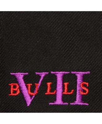 Men's White/Purple Chicago Bulls Core Snapback Hat