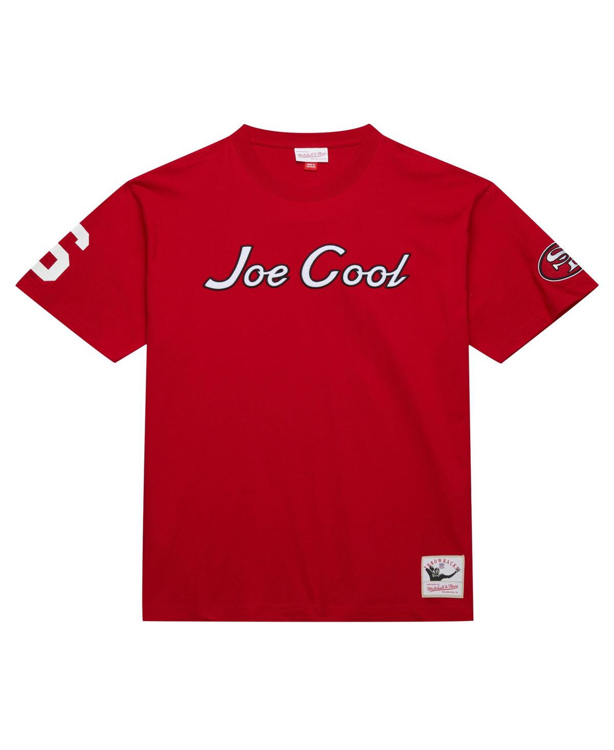 Mitchell & Ness Men's Joe Montana Scarlet San Francisco 49ers Retired Player Nickname T-shirt In Scarlet