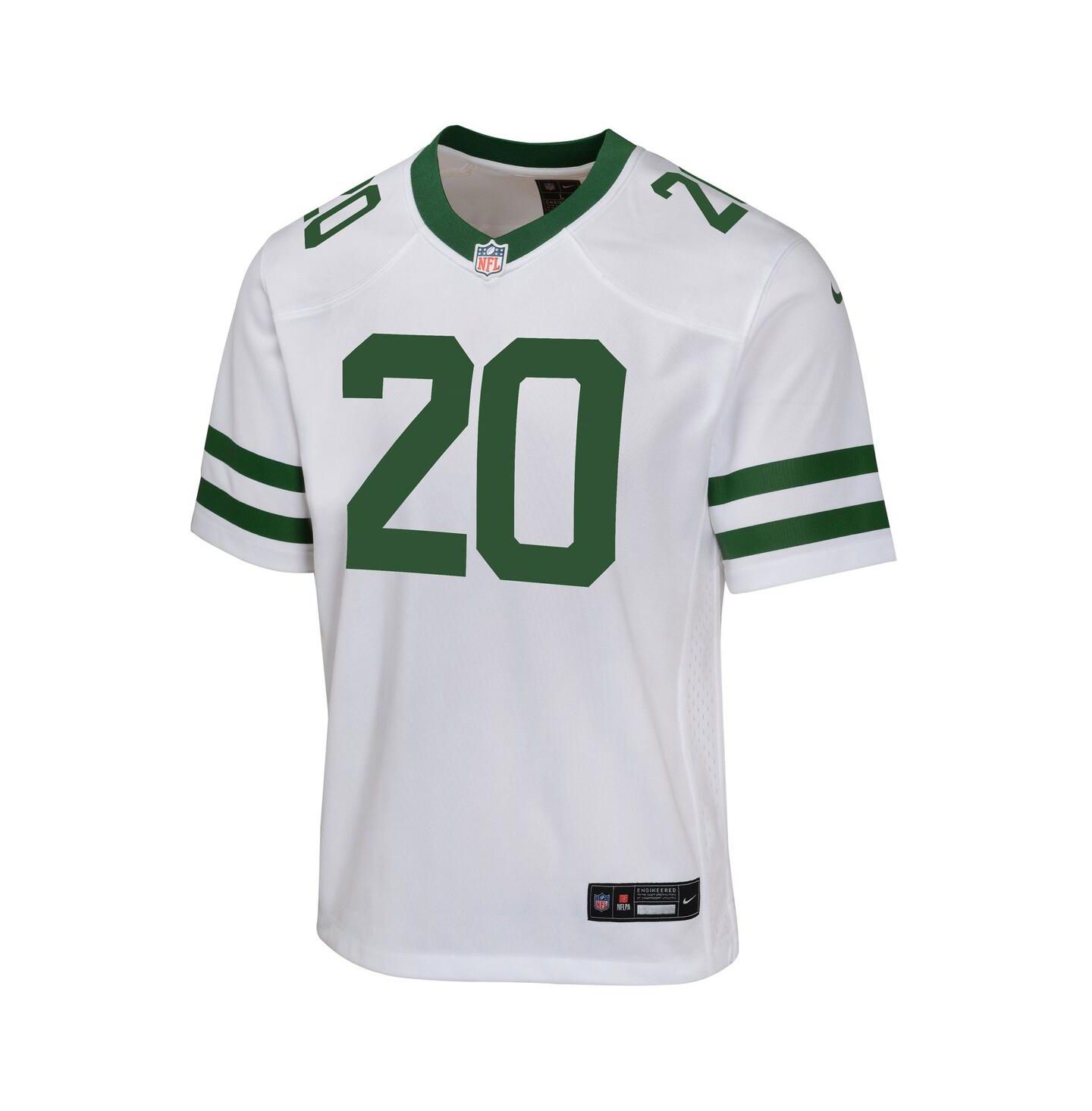 Детская игровая джерси Nike Breece Hall New York Jets Legacy, цвет: Чёрный — фото 5