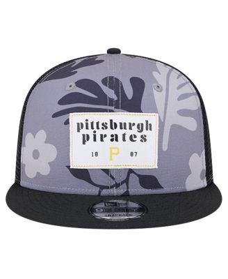Men's Black Pittsburgh Pirates Bikini Bottom Trucker 9FIFTY Snapback Hat