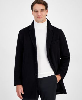 Michael Kors Mens Wool deals blend overcoat